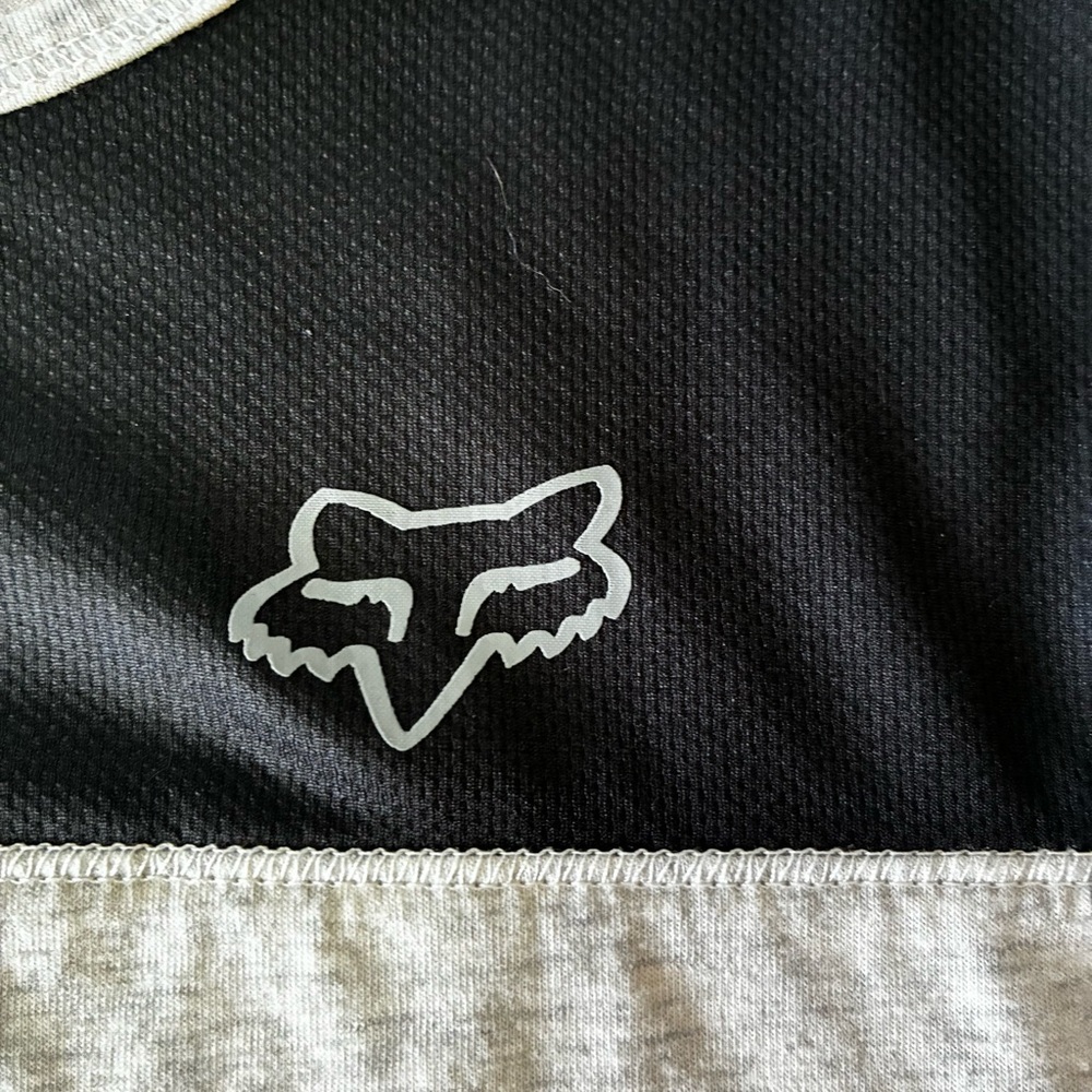 Fox Racing Shirt Women's Grey Black Long Sleeve Moto Jersey Size Small - Picture 6 of 14